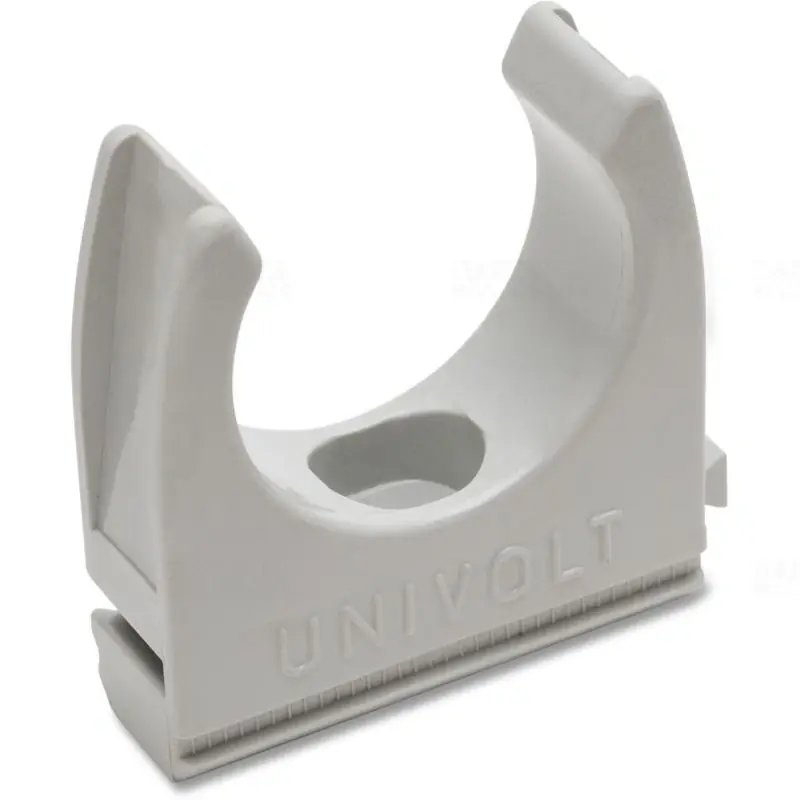 Korlátozott ajánlat CL 32 pattintós csőbilincs, sorolható világosszürke 082219 Univolt