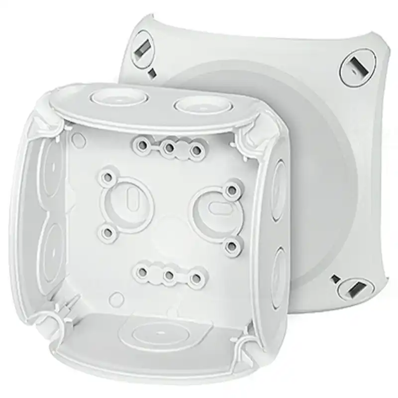 Hensel EnyCase DK 0600 GZ Kábelösszekötő doboz 130x130x77mm kapcsok nélkül, 1db 9-20 mm kábelbevezetéssel, RAL 7035 szürke IP66 Expressz szállítás