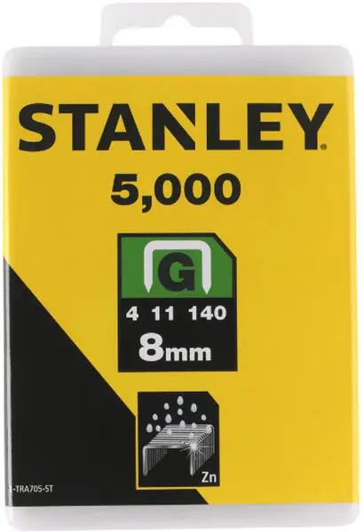Csak ma Stanley Tűzőkapocs "G" 14mm(4/11/140) 1000db