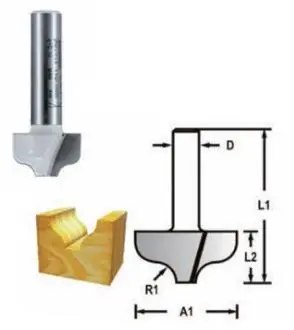 Csak ma Makita profilmarókés 8mm szár 31,8mm átmérő 12,7mm munka hossz D-48773