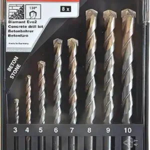 Abraboro Diamant EVO2 betonfúró készlet 8 részes 3-10mm Népszerű