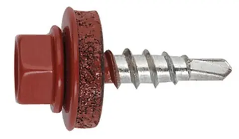 Önf. Htl lemezcsavar 4.8*35mm fához+EPDM RAL 3009 Rozsdapiros Kedvezmény