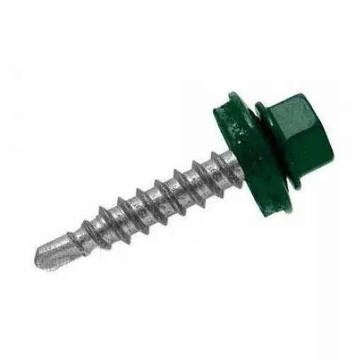 Önf. Htl lemezcsavar 4.8*35mm fához+EPDM RAL 6020 Sötétzöld Csak ma