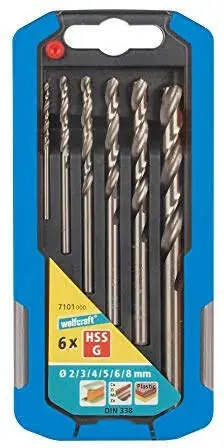 Gyors szállítás Wolfcraft fémfúrószár klt. 2/3/4/5/6/8mm