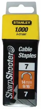 Pénzvisszafizetés Stanley kábeltűzőkapocs 14mm 1000db / csaomag