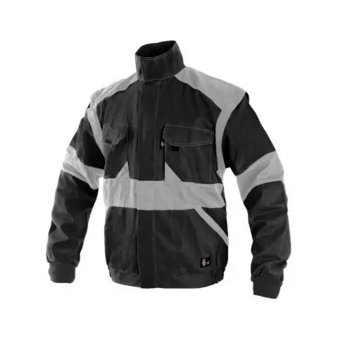 Munkavédelmi kabát EDA Lux szürke 56 Kedvezmény