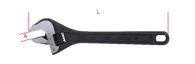 Utolsó esély 111EN 200 Állítható villáskulcs skálával, foszfátozott - Beta - 001110420