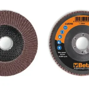 11234A 120 Csiszolótárcsák korund csiszolóvászonnal, üvegszál csiszolótalp, egylamellás kivitel - Beta - 112340012 Expressz szállítás
