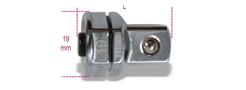 Prémium 123Q1/2 Adapter gyorscsatlakozóval 1/2" 19 mm-es racsniskulcshoz 19 - Beta - 001230319