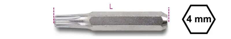 1256TX 3 Csavarhúzóbetét 4 mm Torx®-csavarokhoz - Beta - 012560041 Gyors szállítás