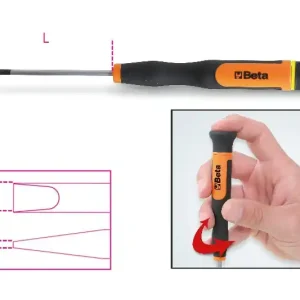 1257LP 2,5 Műszerész csavarhúzó hasítottfejű csavarhoz - Beta - 012570024 Expressz szállítás