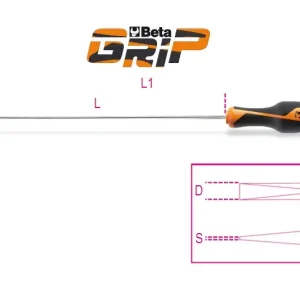 1264L 3x300 Csavarhúzó hernyócsavarokhoz, hosszú penge - Beta - 012640206 Kiárusítás