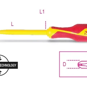 1272MQF 2X6X100- CSAVARHÚZÓK KERESZTFEJŰ PHILIPS®CSAVAROKHOZ - Beta - 012720618 Ingyenes szállítás