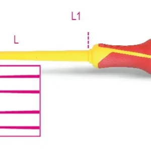 1274MQ 8X175 Villanyszerelő csavarhúzó - Beta - 012740715 Autentikus