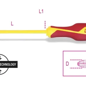 Rendeld meg most 1279MQ/F PZ1 Csavarhúzó Pozidriv - Supradriv kereszthornyos csavarokhoz - Beta - 012790409