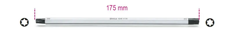 Népszerű 1281Tx/5 Cserélhető csavarhúzószár Torx®-csavarokhoz - Beta - 012810353