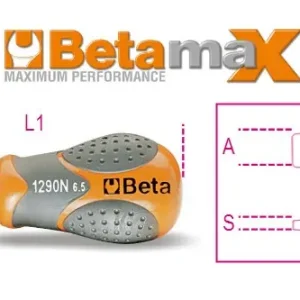 Olcsó 1290N 6,5x30 Extra rövid csavarhúzó hasítottfejű csavarokhoz - Beta - 012900106