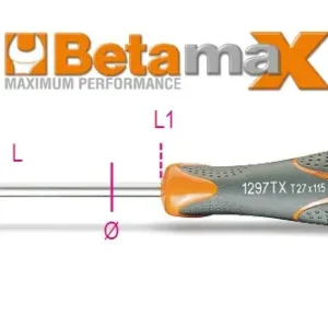 1297Tx 15 Imbusz csavarhúzó Torx®-csavarokhoz - Beta - 012970015 Prémium