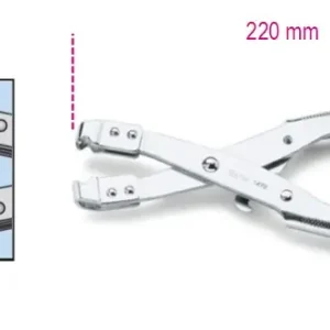 Népszerű 1472 Tömlőbilincsfogó, nikkelezett - Beta - 014720001