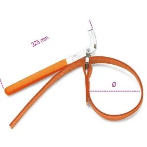 1490/1 Szíjas olajszűrőleszedő, nikkelezett, PVC-bevonatú nyéllel - Beta - 014900001 Autentikus