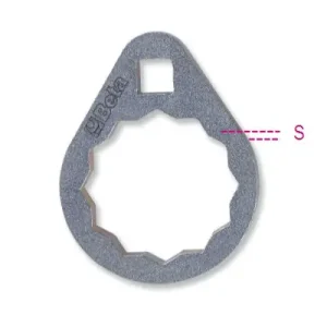 1493B 24 Sokszögű olajszűrőleszedő kulcs nehezen hozzáférhető helyekhez - Beta - 014930524 Kiváló minőség