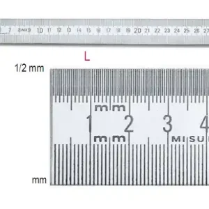 1683 300 Félmerev skálás vonalzó, rozsdamentes acélból - Beta - 016830030 Akció