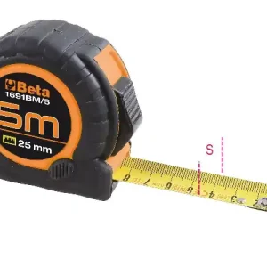 1691BM/8 Mérőszalag kétkomponensű, ütésálló ABS ház acélszalag II. pontossági osztály - Beta - 016910208 Utolsó esély