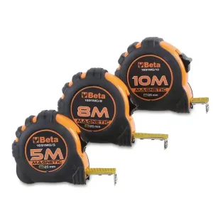 1691MG Mágneses mérőszalag ütésálló ABS ház, acélszalag, II. pontossági osztály - 5 méteres - Beta - 016910405 Csak ma