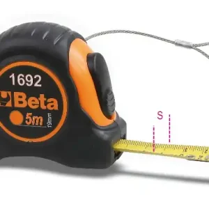 Korlátozott ajánlat 1692HS Mérőszalag, ütésálló bimateriál ABS-ház, acélszalag, pontossági osztály: II - Beta - 016924055