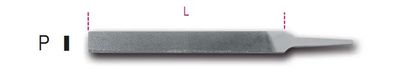 Olcsó 1718A10/P Lapos egyengető reszelő markolat nélkül - Beta - 017180045