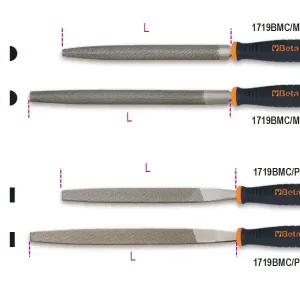 Olcsó 1719BMC/P 250 Félkerek és laposreszelő, műanyag nyéllel - Beta - 017190262