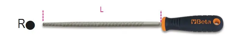 1719BM/RR Kerek reszelő műanyag nyéllel - Beta - 017190351 Kiárusítás