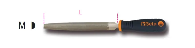 1719BMA6/M Félkerek egyengető reszelő markolattal - Beta - 017190027 Népszerű