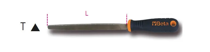 Olcsó 1719BMD6/T Háromszög nagyoló reszelő markolattal - Beta - 017190193