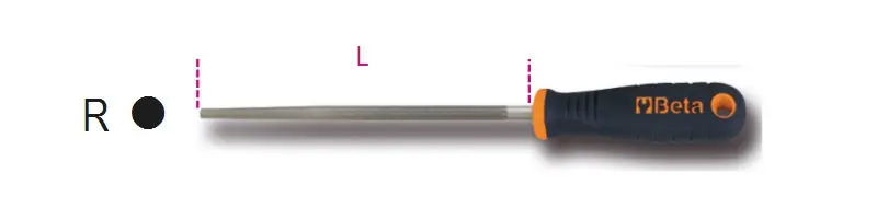 1719BMX6/R Kerek simító reszelő markolattal - Beta - 017190031 Utolsó esély