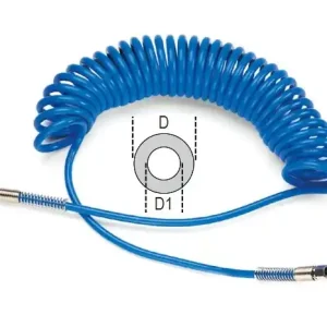 1915B 6,5X10 PUR levegős spiráltömlő 9 méterre kihúzható - Beta - 019150011 Autentikus