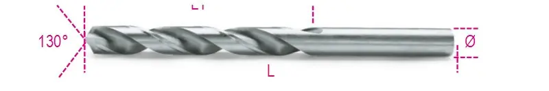 412 0,50 Rövid csigafúró, HSS, köszörült, polírozott kivitel - Beta - 004120030 Rendeld meg most