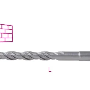 Kiváló minőség 419 4X110 SDS-PLUS fúrószár, lágyacélból készült szár, keményfém vágóéllel - Beta - 004190002