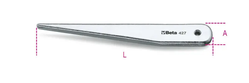 427 0 Morse-kúpos kiütő, nemesített acélból készült, horganyzott - Beta - 004270000 Rendeld meg most