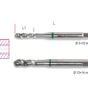 429FC 3 Csavart hornyú gépi menetfúró, HSS-CO 5% - Beta - 004290103 Korlátozott ajánlat