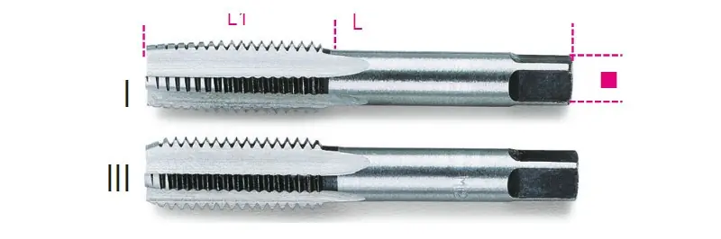 Rendeld meg most 433 14X1,25 Kézi menetfúró, metrikus finom menet, krómacélból készült - Beta - 004330218