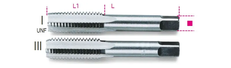 Prémium 433ASF 1/4 Kézi menetfúró, UNF menet, krómacélból - Beta - 004330301