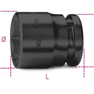 Olcsó 728AS/ 1.1/4 3/4" GÉPI Dugókulcs, FOSZFÁTOZOTT, COLOS KIVITEL - Beta - 007280232