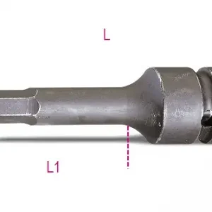 Ajánlat 728ME 24 Gépi dugókulcsfej hatlapfejű csavarokhoz, 3/4" anya, foszfátozott - Beta - 007280724