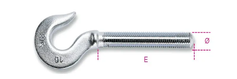 Legjobb ár 8003ZD M27 Feszítőcsavar horog, jobbmenetes, galvanizált - Beta - 080030127