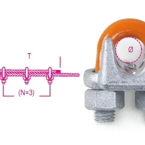 Utolsó esély 8015 Szorítókengyel, amerikai típus, acél test, tüzihorganyzott - Beta - 080150820