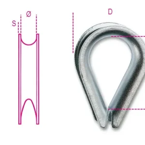 Újdonság 8021A 28 Kötélszív, erősített kivitel, galvanizált - Beta - 080210128