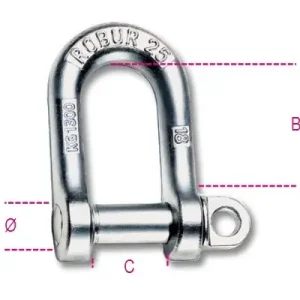 Utolsó esély 8025-K egyenes emelőkengyel, széles típus szénacél horganyzott - Beta - 080259205