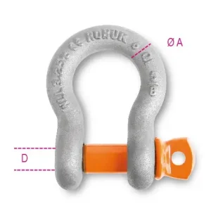 Olcsó 8029R ívelt emelőkengyel , csavaros csappal nagyszilárdságú ötvözött acél tűzihorganyzott - Beta - 080290124