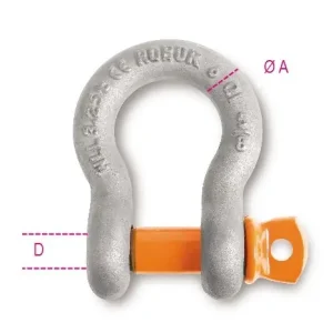 Újdonság 8029R-K ívelt emelőkengyel , csavaros csappal nagyszilárdságú ötvözött acél tűzihorganyzott - Beta - 080299110